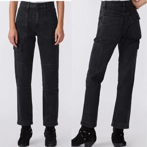 SLVRLAKE Savior High-Rise Utility Jeans Black Size 30 Grunge Streetwear Goth